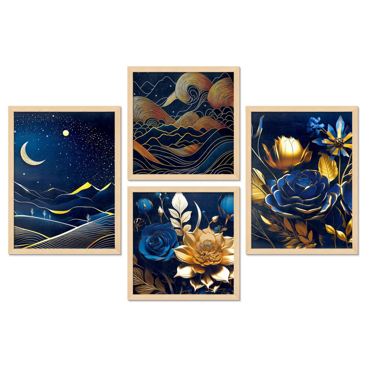 SET OF 4 DIGITAL WALL PAINTING - Image 4