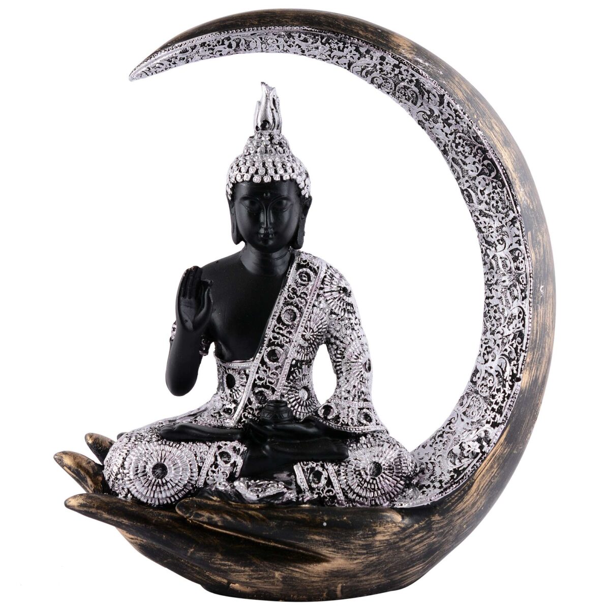 Buddha Idol Statue Showpiece Gift Gifting Item Polystone Home Decor Decoration - Image 4