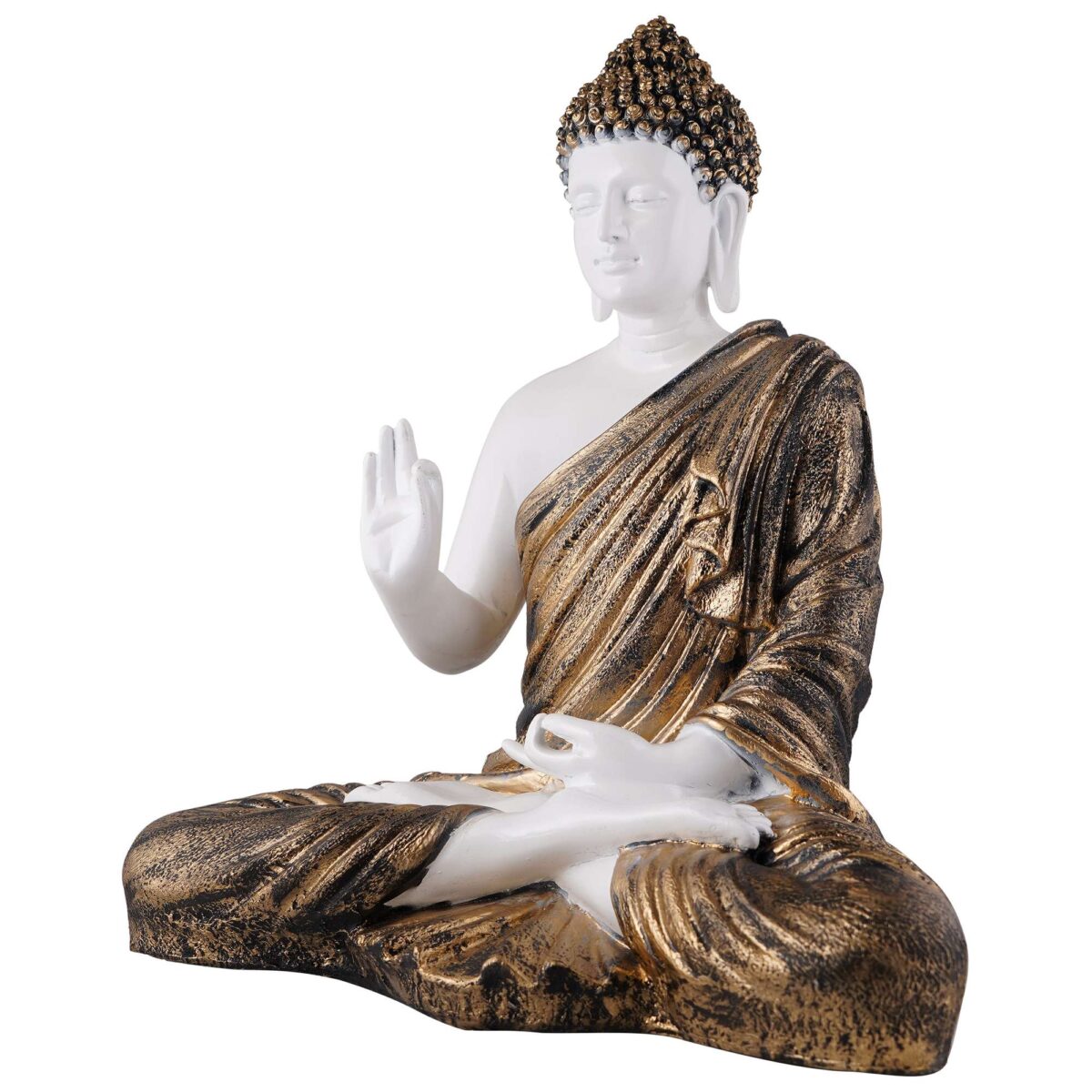 Buddha Idol Statue Showpiece Gift Gifting Item Polystone Home Decor Decoration - Image 2