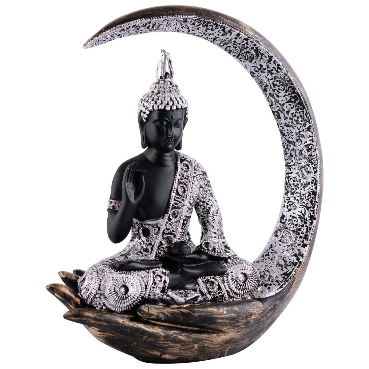 Buddha Idol Statue Showpiece Gift Gifting Item Polystone Home Decor Decoration - Image 2