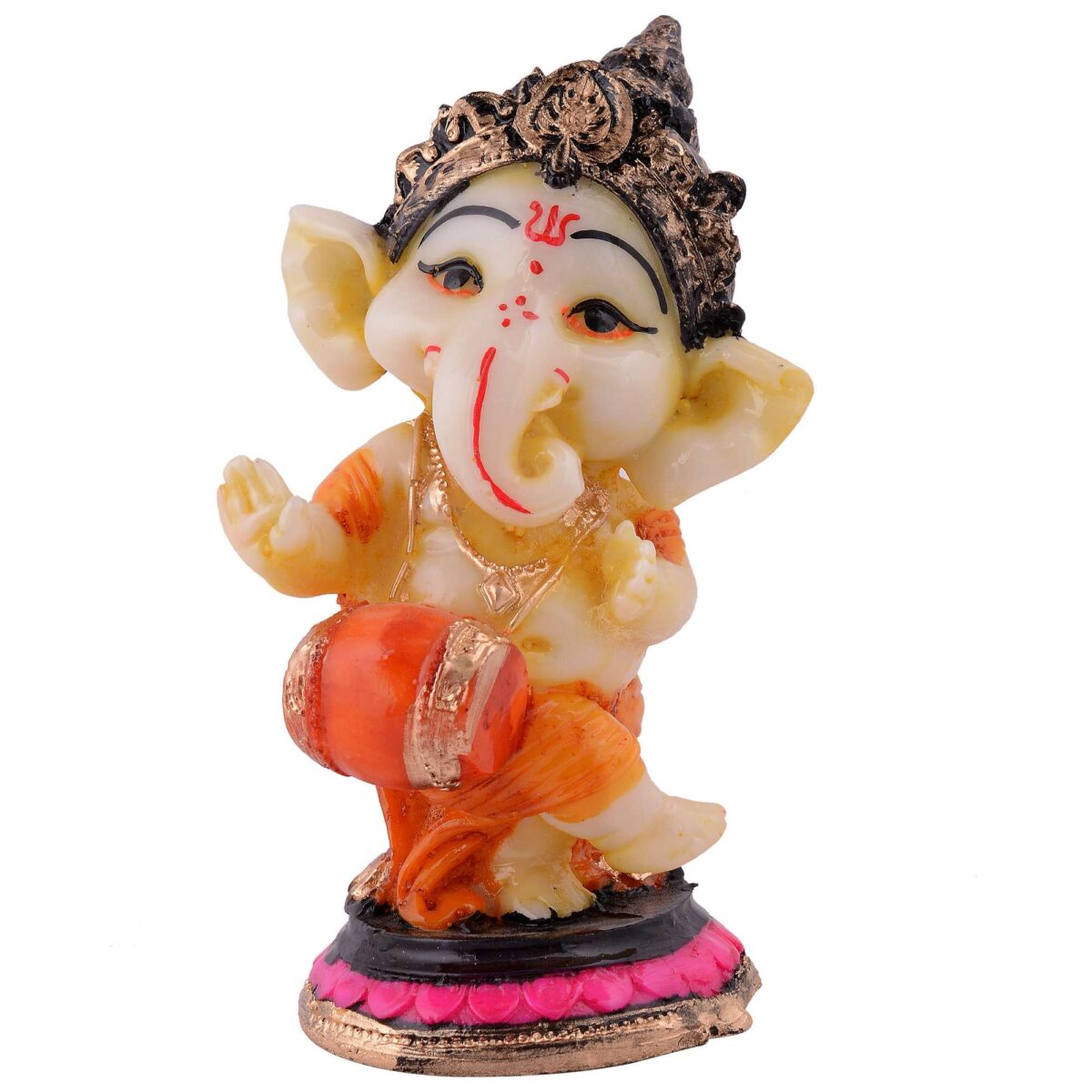 Ganesha Statue  Idol Shriganesh Bhagwan Murti / Home, Office Decor / Car Dashboard / Side Table Brass Ganpati / Lord Vinayaka Statue / God of Luck & Success Sculpture / Gift Items - Image 3