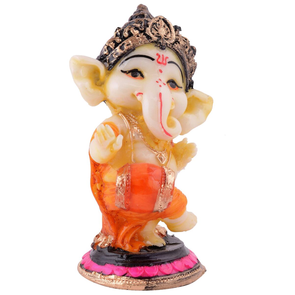 Ganesha Statue  Idol Shriganesh Bhagwan Murti / Home, Office Decor / Car Dashboard / Side Table Brass Ganpati / Lord Vinayaka Statue / God of Luck & Success Sculpture / Gift Items - Image 4