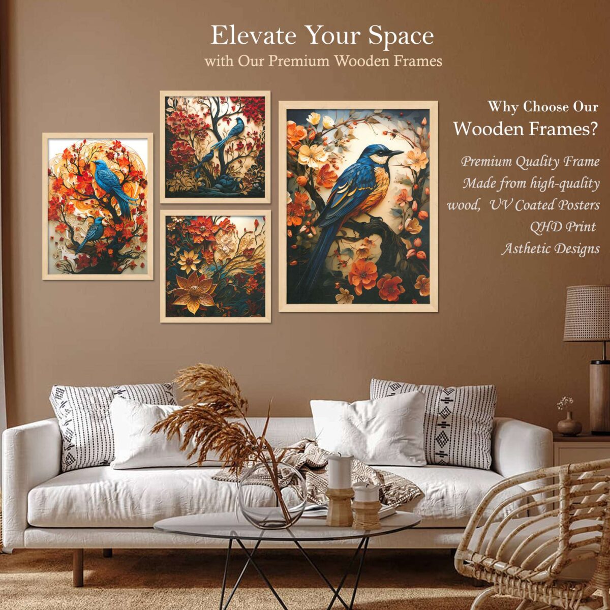 SET OF 4 DIGITAL WALL PAINTING - Image 2