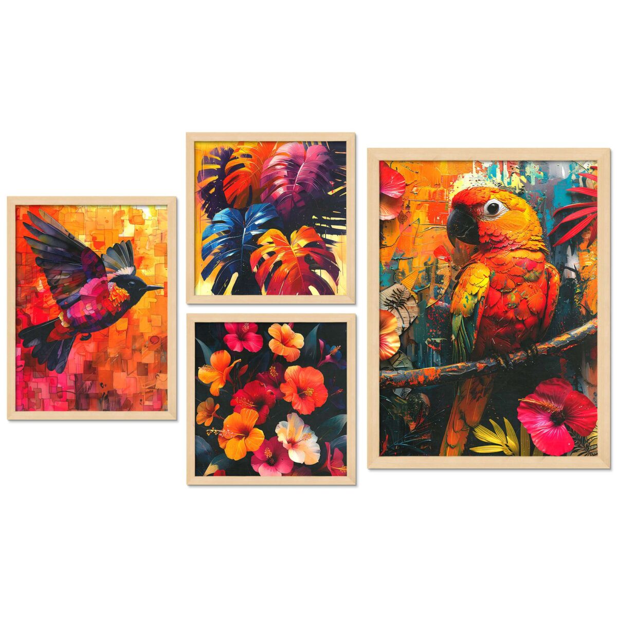 SET OF 4 DIGITAL WALL PAINTING - Image 4