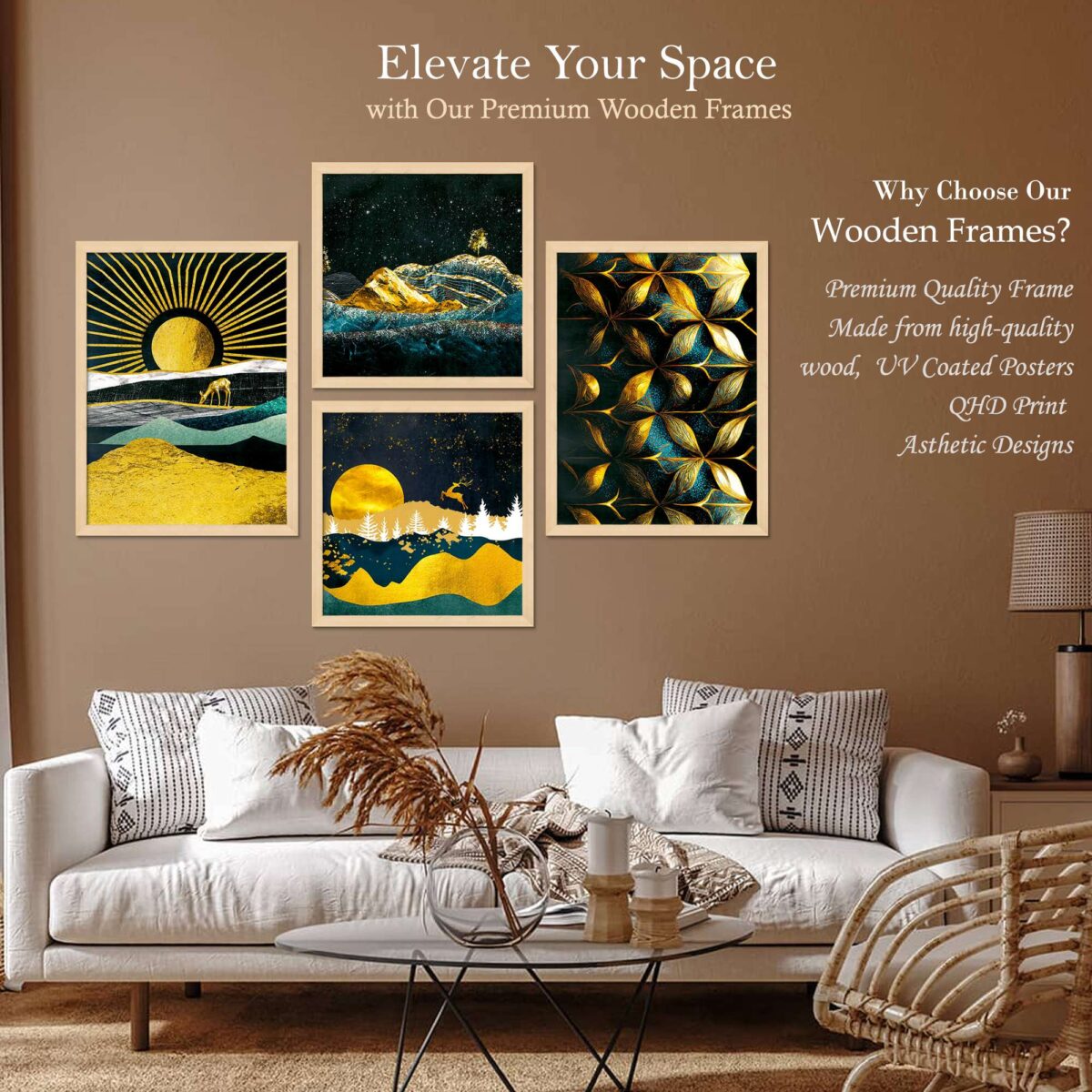 SET OF 4 DIGITAL WALL PAINTING - Image 2