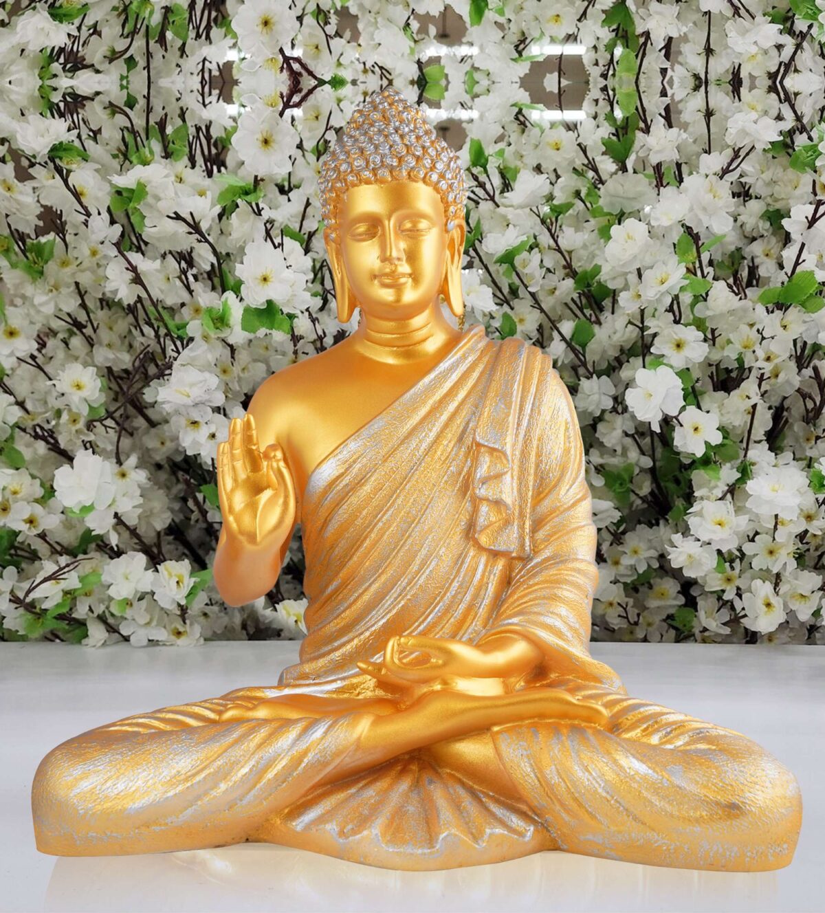 Buddha Idol Statue Showpiece Gift Gifting Item Polystone Home Decor Decoration