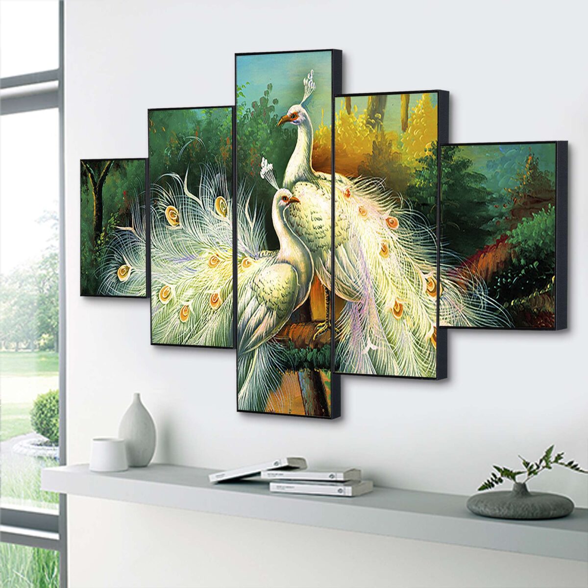 Set Of Five Framed Digital Wall Painting - Image 2