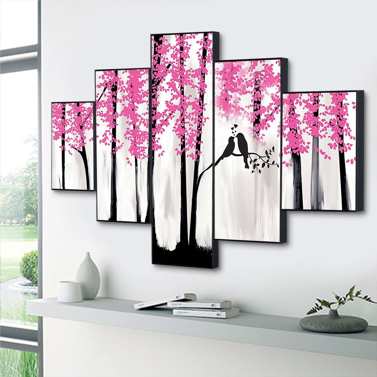 Set Of Five Framed Digital Wall Painting - Image 3