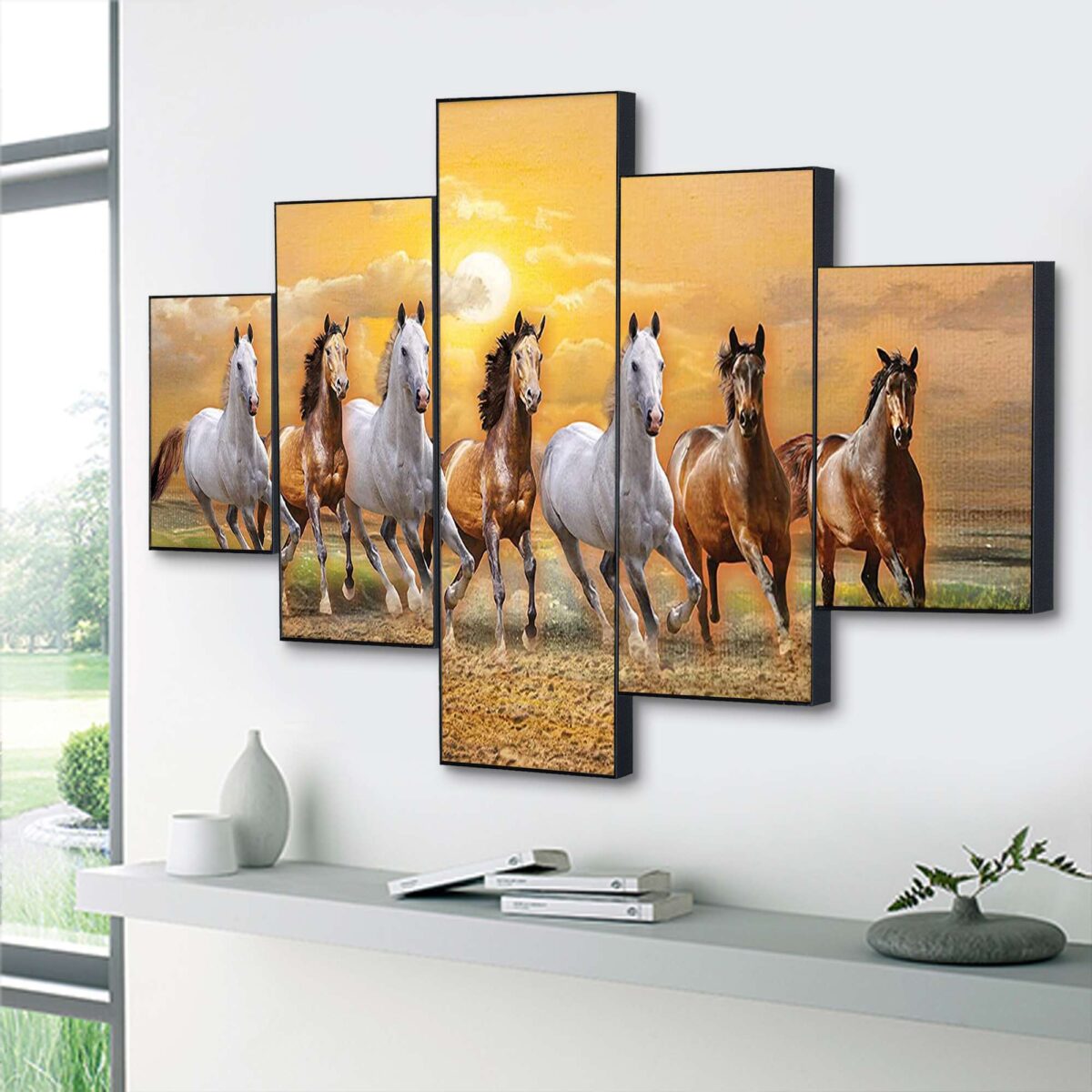 Set Of Five Framed Digital Wall Painting - Image 4